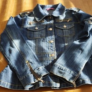 MAJOLICA BY JUDY'S VILLAGE JEAN  JACKET